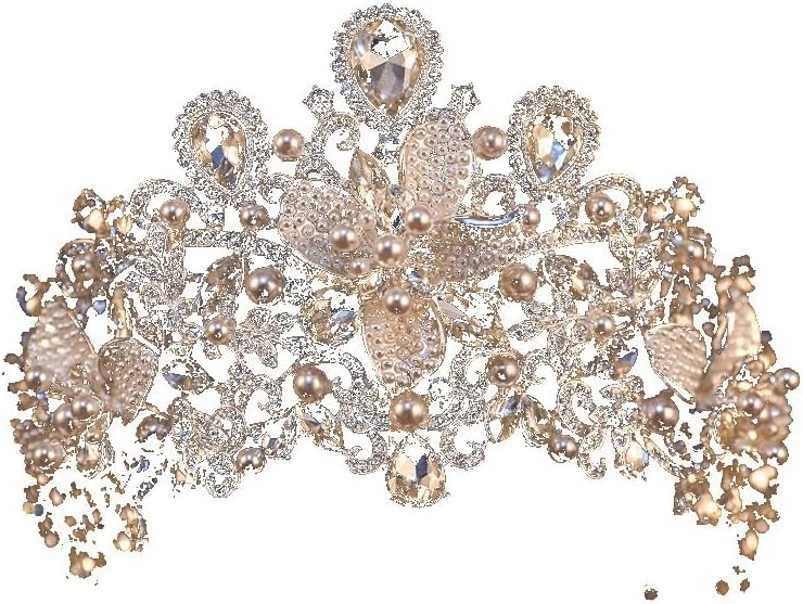 大人可愛いリボン半月アーチバナナクリップ☆レース刺繍リボン×ミンク